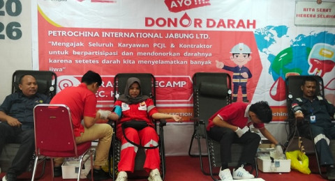 Jaga Stok Darah 23 Rumah Sakit, SKK Migas PetroChina Gelar Aksi Donor Darah 8 Kali Setahun